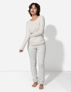 Discount Pyjamaoberteil - Schriftzug - Damen Nachtwäsche