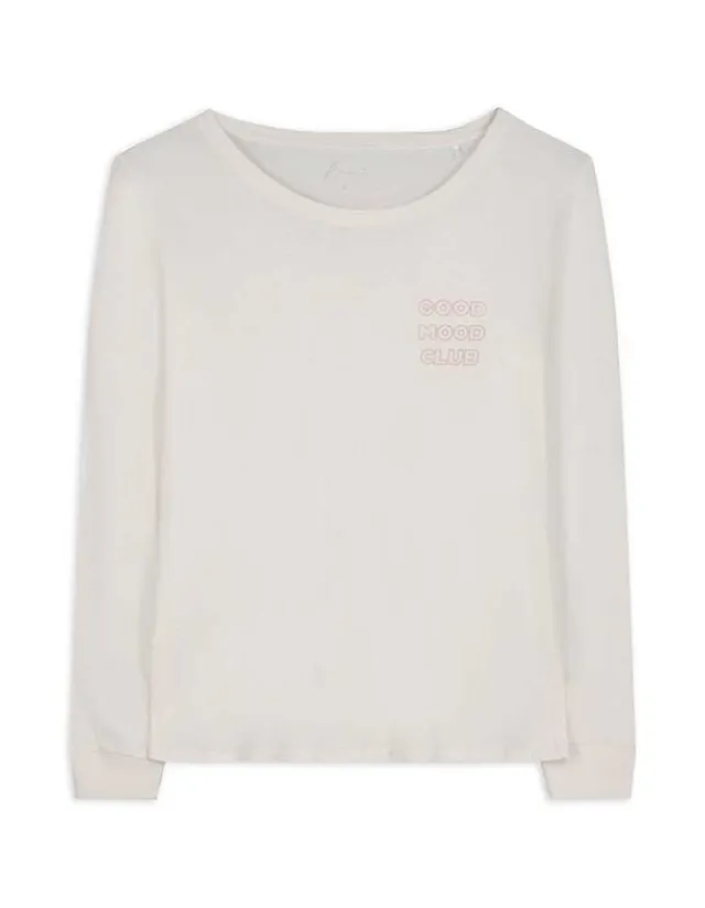 Discount Pyjamaoberteil - Schriftzug - Damen Nachtwäsche