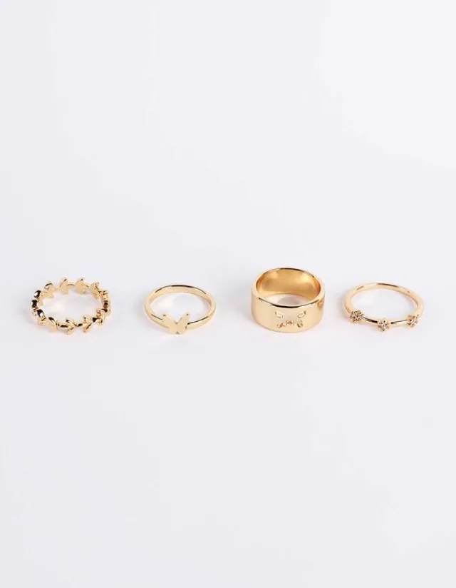 New Ring - 4er-Pack Damen Accessoires