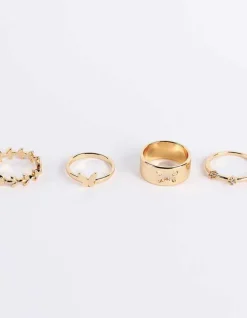 New Ring - 4er-Pack Damen Accessoires