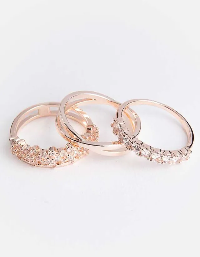 Fashion Ring - 3er-Pack - Damen Accessoires