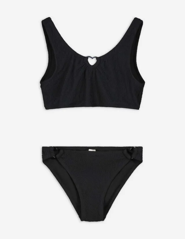 Fashion Set aus Bikinitop und Bikinislip - Rippenstruktur - Kinder Mädchenkleidung