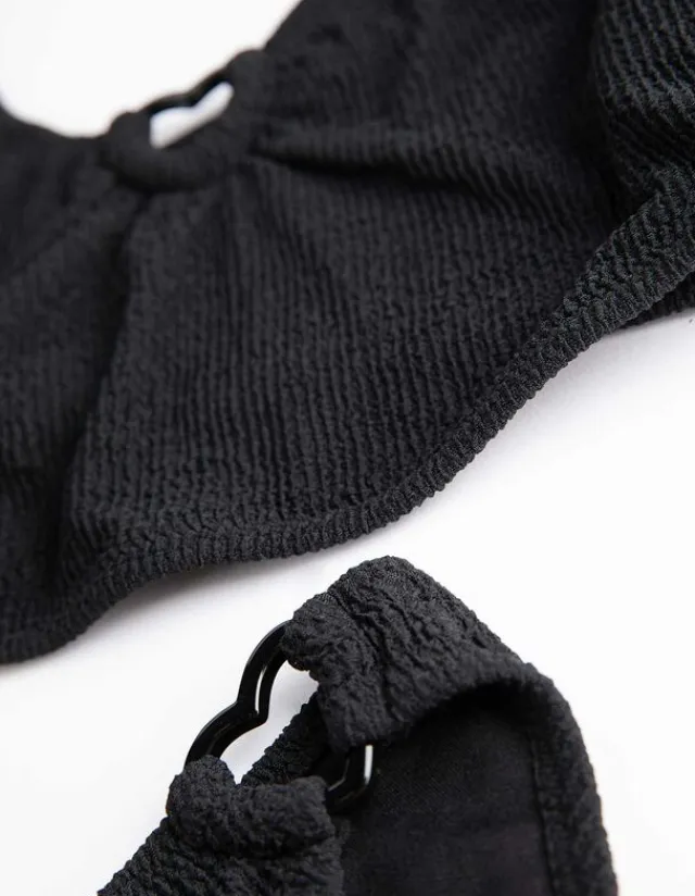 Fashion Set aus Bikinitop und Bikinislip - Rippenstruktur - Kinder Mädchenkleidung