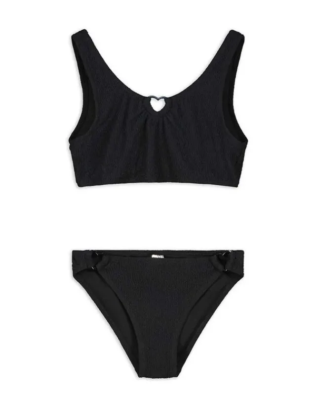 Fashion Set aus Bikinitop und Bikinislip - Rippenstruktur - Kinder Mädchenkleidung