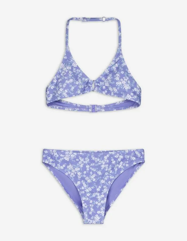 Fashion Set aus Bikinitop und Bikinislip - Allover-Print - Kinder Mädchenkleidung