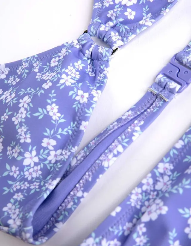 Fashion Set aus Bikinitop und Bikinislip - Allover-Print - Kinder Mädchenkleidung