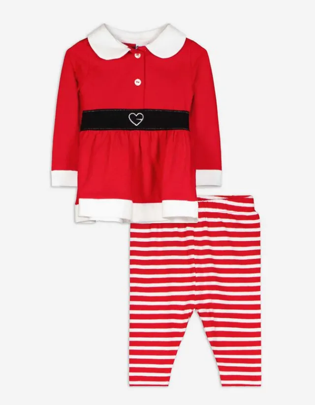 Hot Set aus Kleid und Leggings - Christmas - Newborn (56-74)