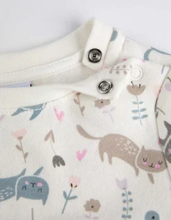 Hot Set aus Sweatshirt und Hose - Allover-Print - Kinder Baby-mädchen (56-92)|Mädchenkleidung