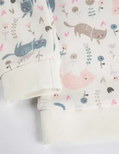 Hot Set aus Sweatshirt und Hose - Allover-Print - Kinder Baby-mädchen (56-92)|Mädchenkleidung