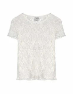 Discount Shirt - Lochspitze - Kinder Mädchenkleidung