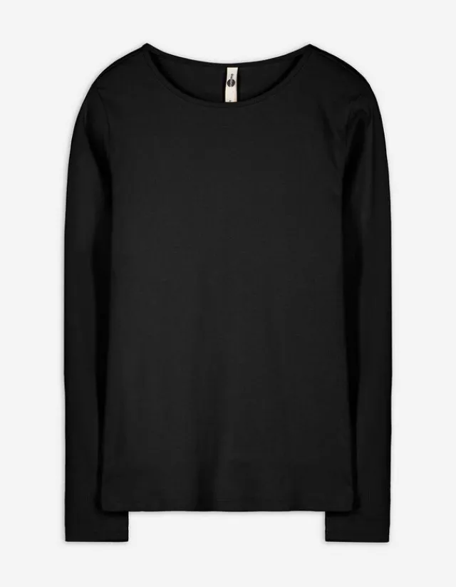 Discount Shirt - Rippenstruktur - Damen Langarmshirts