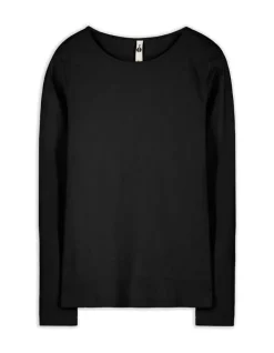 Discount Shirt - Rippenstruktur - Damen Langarmshirts