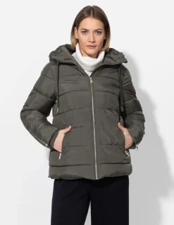 New Steppjacke - Tunnelzug am Saum - Damen Jacken
