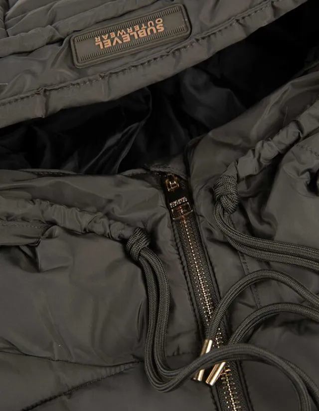 New Steppjacke - Tunnelzug am Saum - Damen Jacken