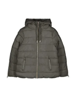 New Steppjacke - Tunnelzug am Saum - Damen Jacken