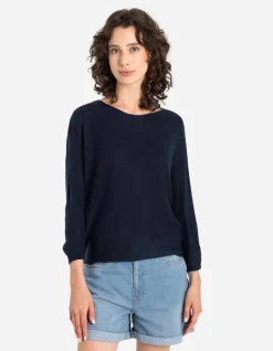 Fashion Strickpullover - &Uuml;berschnittene &Auml;rmel - Damen Pullover