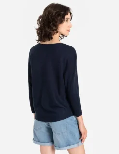 Fashion Strickpullover - &Uuml;berschnittene &Auml;rmel - Damen Pullover