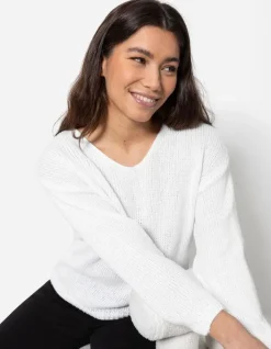 Outlet Strickpullover - V-Ausschnitt - Damen Pullover