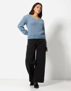 Online Strickpullover - V-Ausschnitt - Damen Strickmode|Pullover