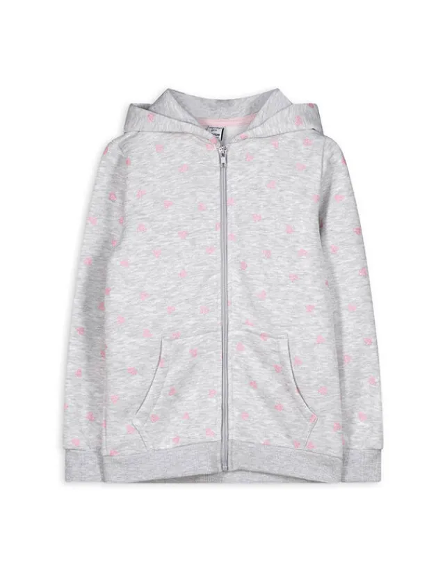 Sale Sweatjacke - Allover-Print Kinder Mädchenkleidung