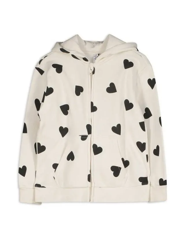 Discount Sweatjacke - Allover-Print - Kinder Mädchenkleidung