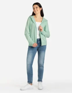 Discount Sweatjacke - Kapuze mit Tunnelzug - Damen Sweatjacken