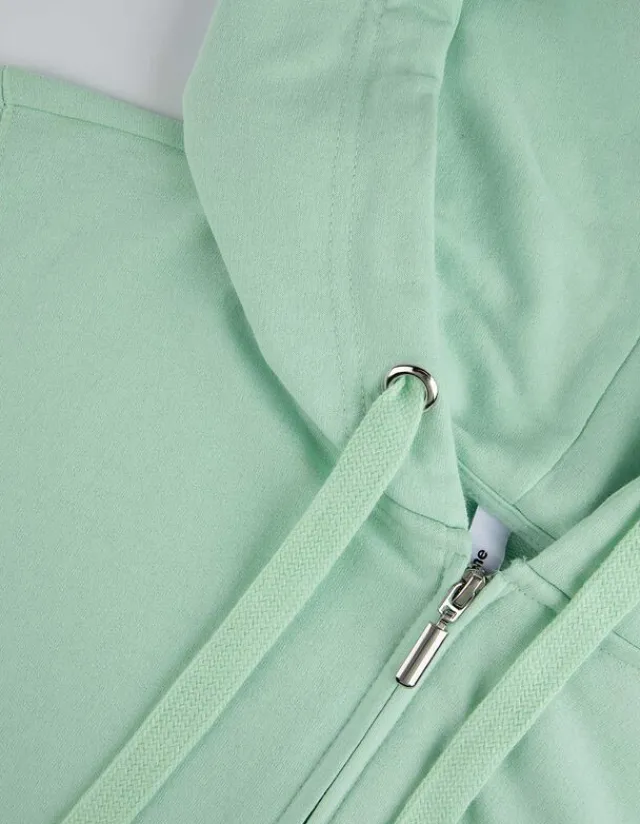 Discount Sweatjacke - Kapuze mit Tunnelzug - Damen Sweatjacken