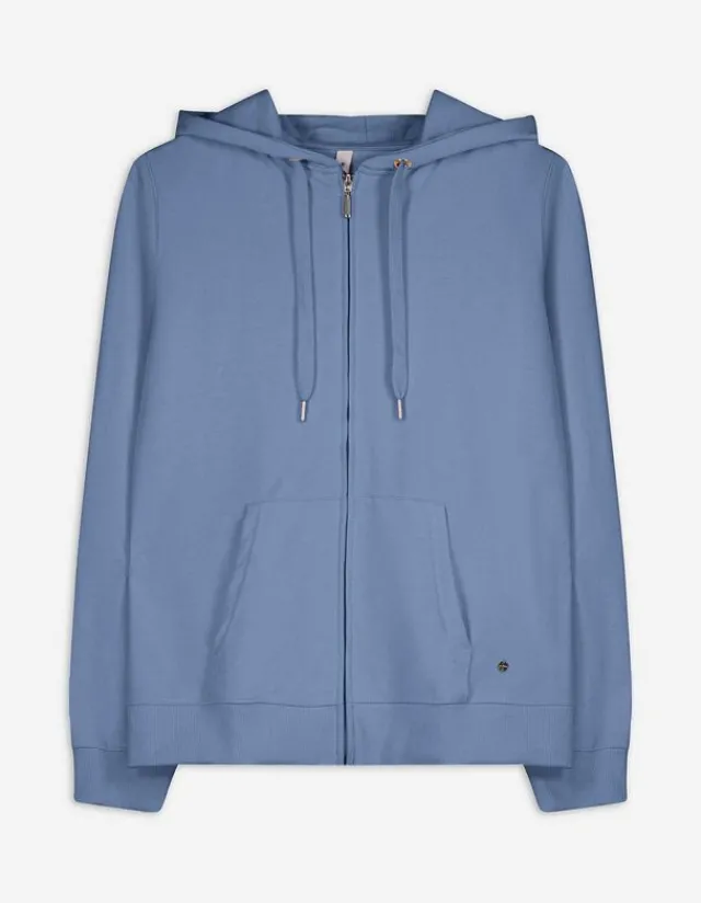 Discount Sweatjacke - Kapuze mit Tunnelzug - Damen Sweatjacken