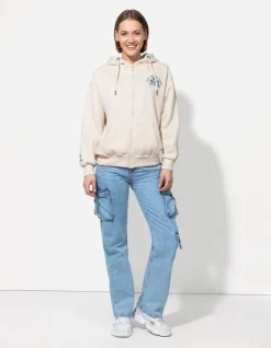 New Sweatjacke - Rückenprint - Damen Sweatjacken