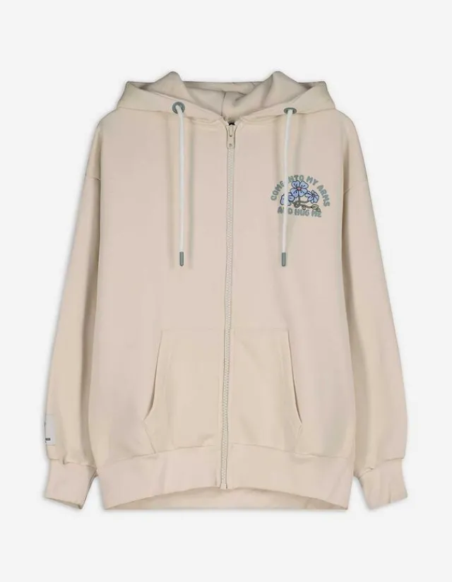 New Sweatjacke - Rückenprint - Damen Sweatjacken