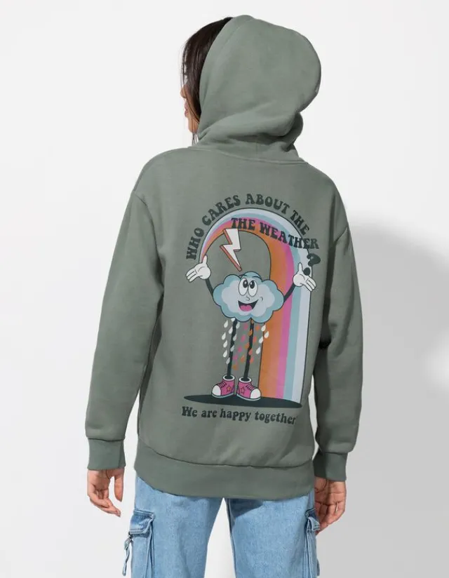 Hot Sweatjacke - Rückenprint - Damen Sweatjacken