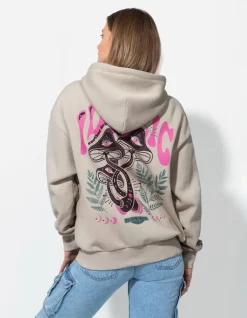 Clearance Sweatjacke - R&uuml;ckenprint - Damen Sweatjacken
