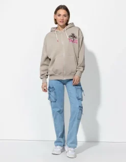 Clearance Sweatjacke - R&uuml;ckenprint - Damen Sweatjacken