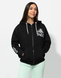 New Sweatjacke - R&uuml;ckenprint - Damen Sweatjacken