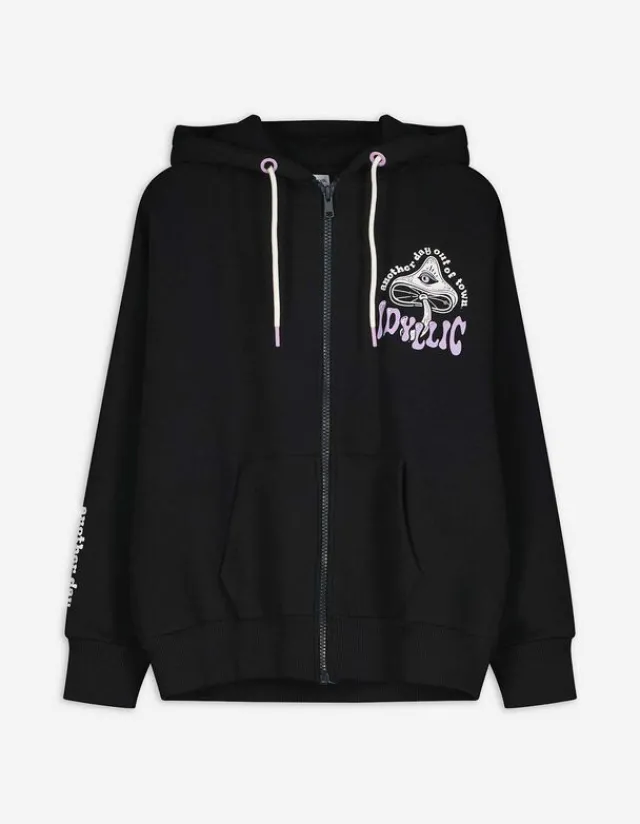 New Sweatjacke - Rückenprint - Damen Sweatjacken