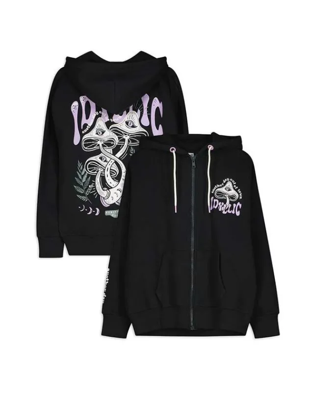 New Sweatjacke - Rückenprint - Damen Sweatjacken