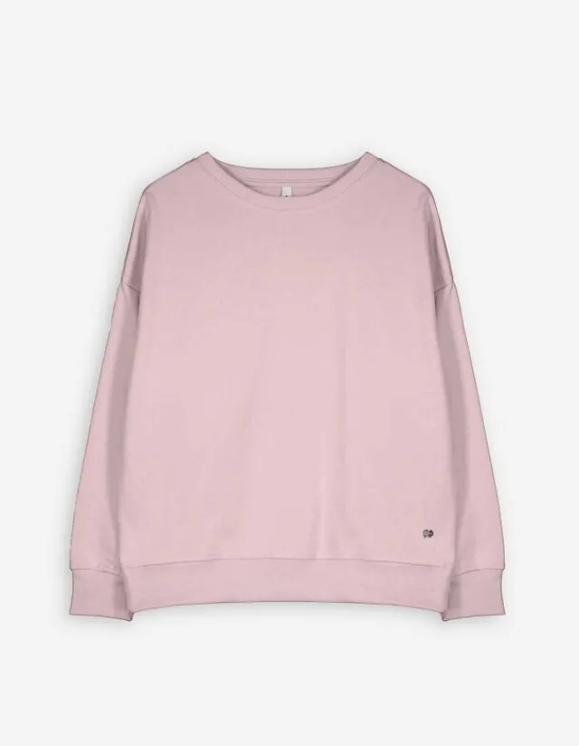 Fashion Sweatshirt - Gerippte Abschlüsse - Damen Sweatshirts