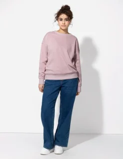 Fashion Sweatshirt - Gerippte Abschlüsse - Damen Sweatshirts