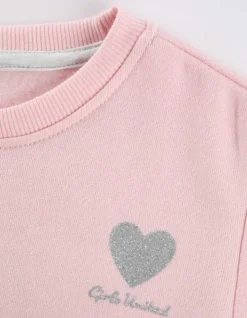 Clearance Sweatshirt - Glitzerprint Kinder Mädchenkleidung