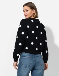 Outlet Sweatshirt - Punktemuster - Damen Sweatshirts