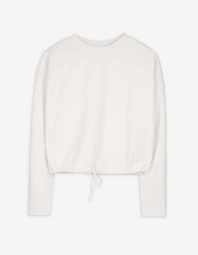 New Sweatshirt - Tunnelzug am Saum - Damen Sweatshirts