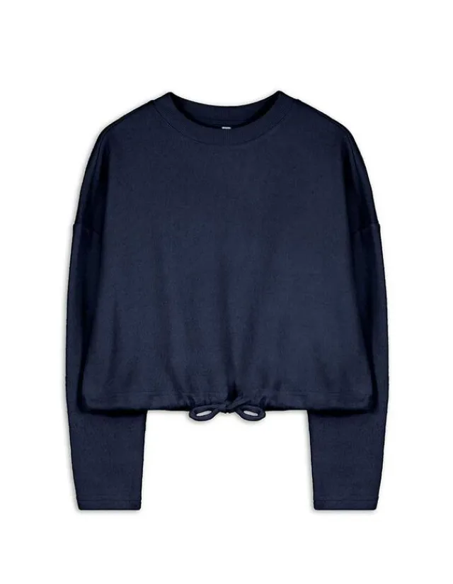 New Sweatshirt - Tunnelzug am Saum - Damen Sweatshirts