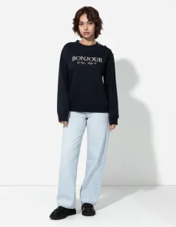 Sale Sweatshirt - Zierkn&ouml;pfe - Damen Sweatshirts