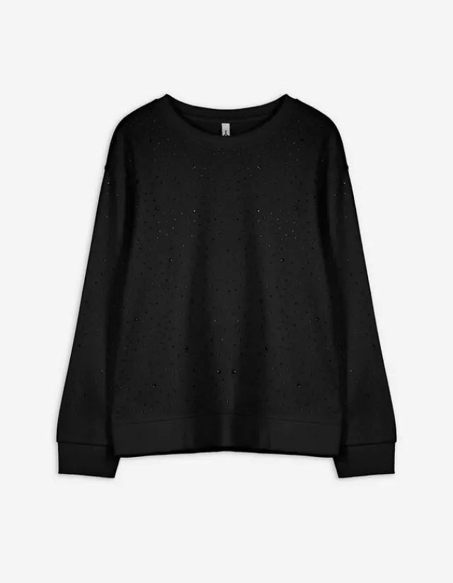 Discount Sweatshirt - Ziersteine - Damen Sweatshirts