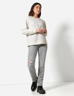 Discount Sweatshirt - Ziersteine - Damen Sweatshirts
