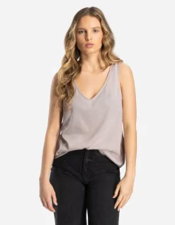 Online Top - Metallic-Details - Damen Tops