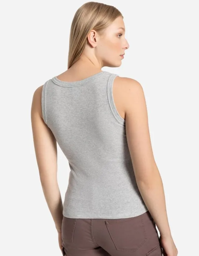 Discount Top - Rippenstruktur Damen Tops