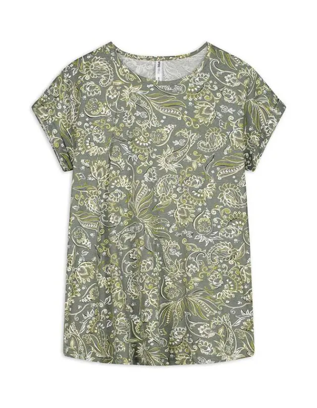 Outlet T-Shirt - Allover-Muster - Damen T-shirts
