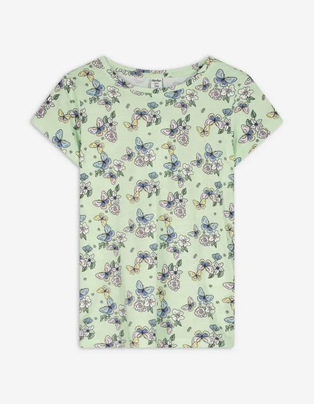 Online T-Shirt - Allover-Print - Kinder Mädchenkleidung