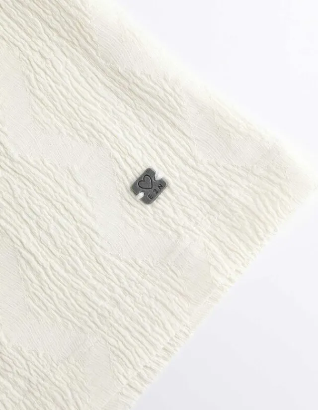 Hot T-Shirt - Ärmel mit fixiertem Aufschlag Damen Blusen